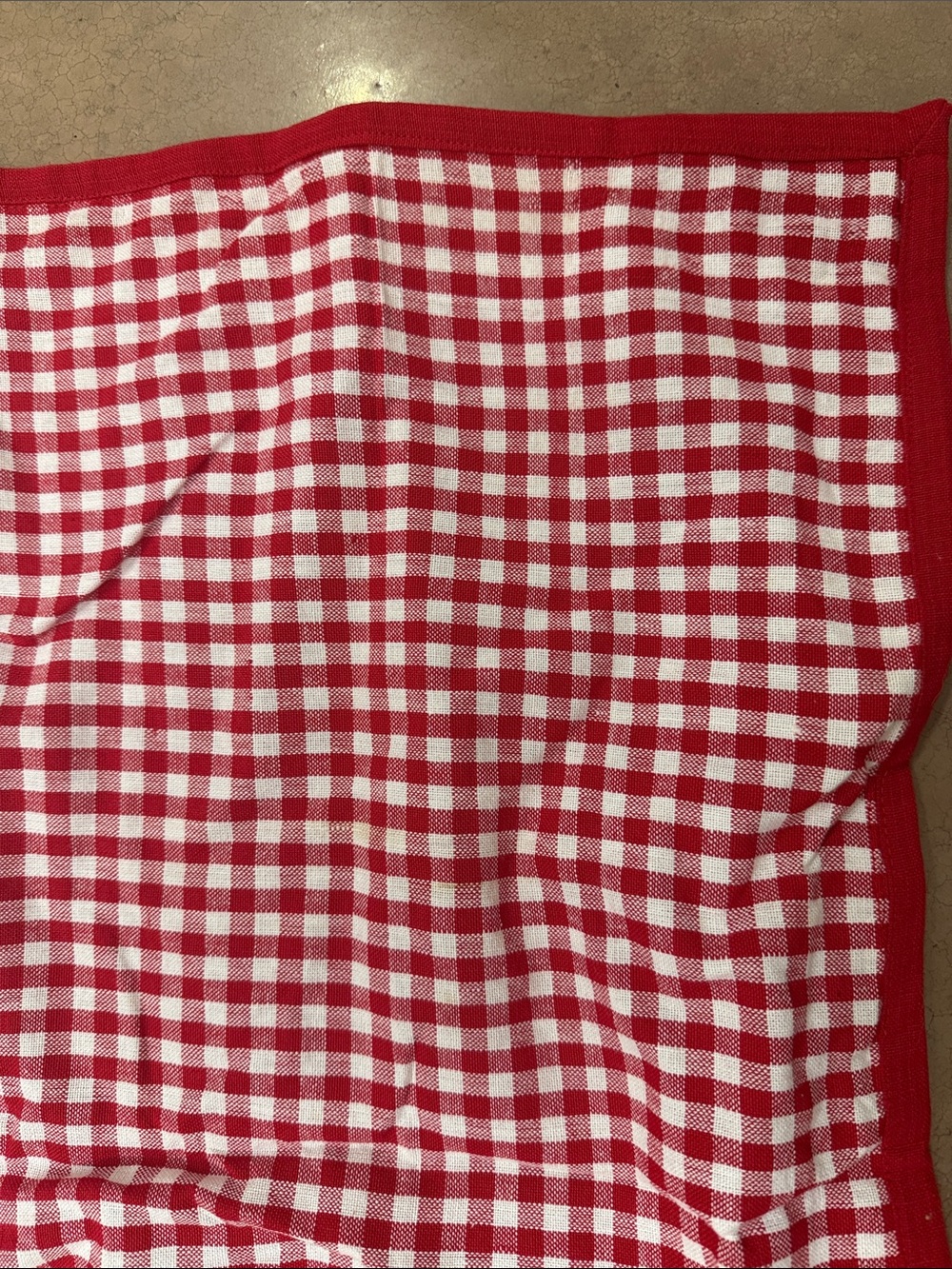 Red Gingham Picnic Blanket - Picture 2 of 2